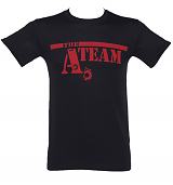 Men's Black Bullet Hole Logo A-Team T-Shirt
