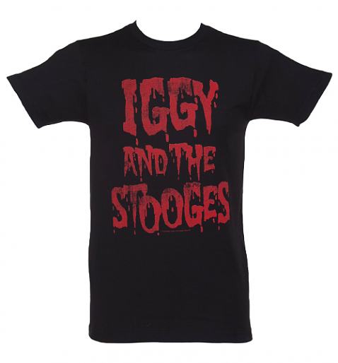 Men's Black Iggy And The Stooges T-Shirt