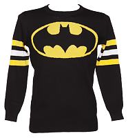 Men's Black Lightweight Batman Jumper