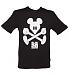 Men's Black Mickey Mouse Crossbones T-Shirt from Bloc28 By Disney