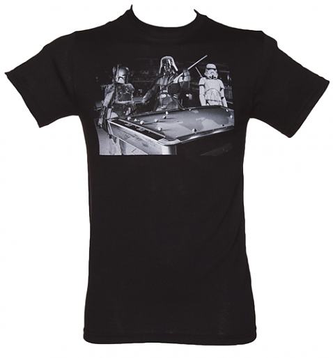 Men's Black Pool Hall Star Wars T-Shirt