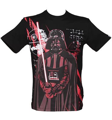 Men's Black Sith Lord Darth Vader Star Wars T-Shirt from Addict