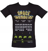 Men's Black Space Invaders T-Shirt