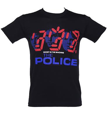 Men's Black The Police T-Shirt