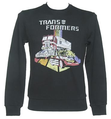 Men's Blackwash Transformers Automobiles Sweater