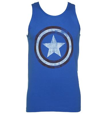 Men's Blue Captain America Vest