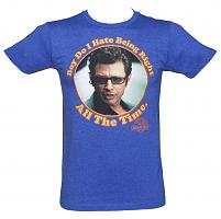 Men's Blue I Hate Being Right Jurassic Park T-Shirt
