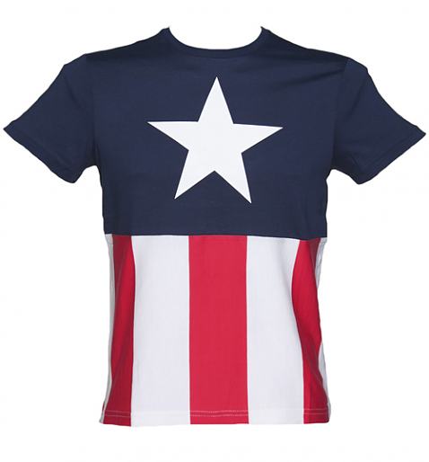 Men's Captain America Marvel Costume T-Shirt 