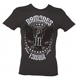 Men's Charcoal Eagle Forever Ramones T-Shirt from Amplified Vintage