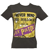 Men's Charcoal Never Mind The Bollocks Sex Pistols T-Shirt from Amplified Vintage