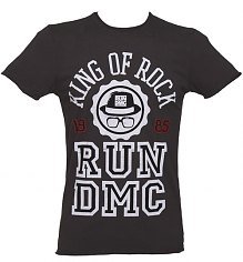 Men's Charcoal Run DMC King Of Rock T-Shirt from Amplified Vintage [View details]