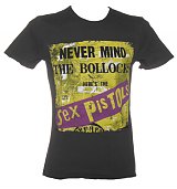 Men's Charcoal Sex Pistols Never Mind The Bollocks T-Shirt from Amplified Vintage