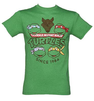 Men's Green Teenage Mutant Ninja Turtles Since 1984 T-Shirt