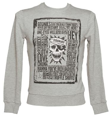 Men's Grey Goonies Quotes Sweater