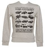 Men's Grey Retro Star Cars Jumper