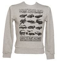 Men's Grey Retro Star Cars Jumper