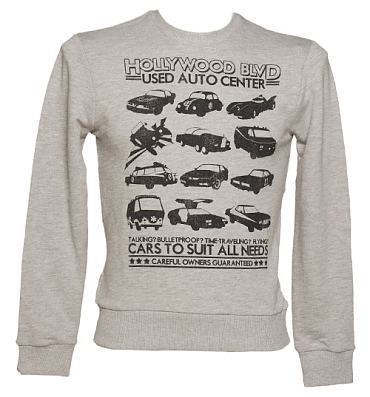 Men's Grey Retro Star Cars Jumper