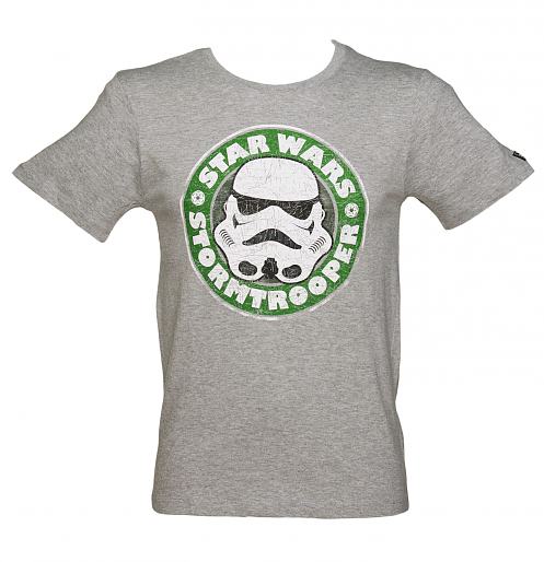 Men's Grey Stormtrooper Emblem Star Wars T-Shirt