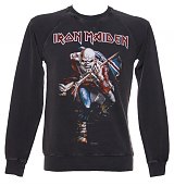 Men's Iron Maiden Trooper Charcoal Sweater from Amplified Vintage