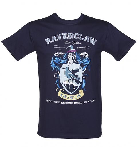 Mens Navy Harry Potter Ravenclaw Team Quidditch TShirt