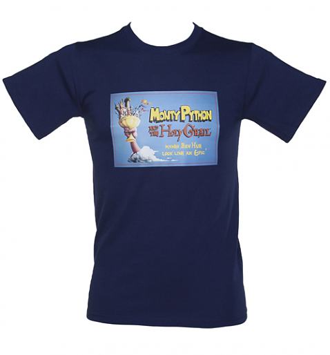  Men's Navy Holy Grail Monty Python T-Shirt