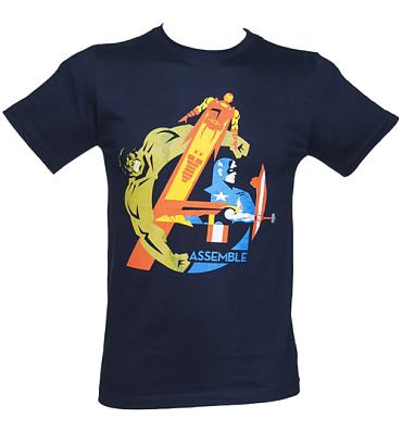 Men's Navy Marvel Avengers T-Shirt