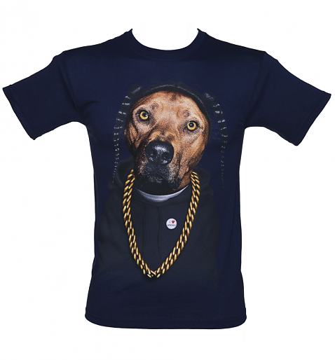 Men's Navy Rap Dogg Pet's Rock T-Shirt 