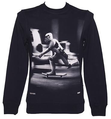 Men's Navy Star Wars Stormtrooper Skating Sweater from Chunk