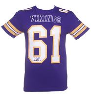 Men's Purple NFL Minnesota Vikings Lineman T-Shirt from Majestic Athletic