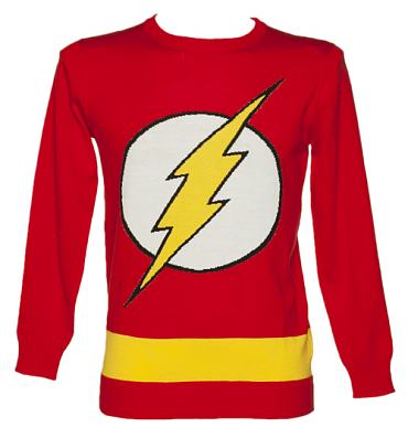 Men's Red Lightweight DC Comics Flash Jumper