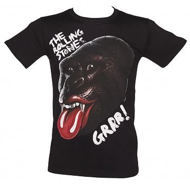 Men's Rolling Stones Grrr Black Gorilla T-Shirt