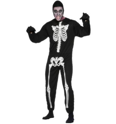 Men's Skeleton Fancy Dress Costume