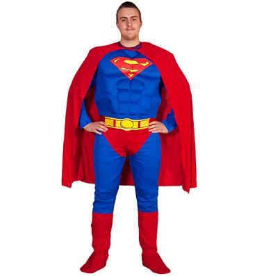 Men's Superman Fancy Dress Costume