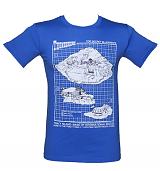 Men's Thunderbirds Tracy Island Blueprint T-Shirt
