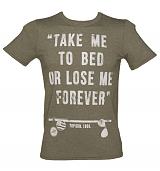 Men's Top Gun Take Me To Bed Quote T-Shirt