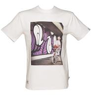 Men's White Addict X Insa Emily Girls On Bikes T-Shirt from Addict
