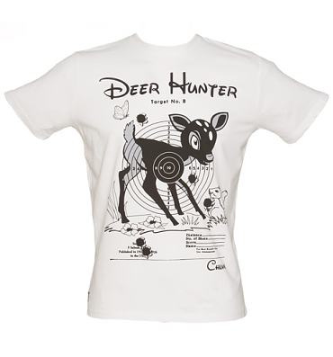 Men's White Deer Hunter T-Shirt from Chunk