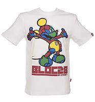 Men's White Multi Colour Mickey Mouse T-Shirt from Block28 By Disney