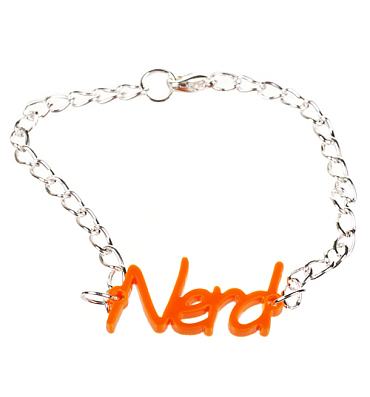 Nerd Slogan Bracelet from Chelsea Doll