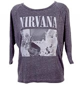Ladies Raglan Sleeve Slouch Nirvana T-Shirt from Chaser LA