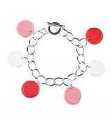 Pink Love Hearts Bracelet from ShmooBamboo