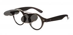 Retro Black Round Flipster Sunglasses from Chelsea Doll