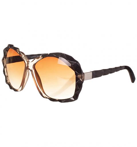Retro Oversized Angled Detail Zaffran Sunglasses from Jeepers Peepers