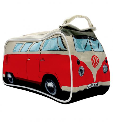 Retro Red VW Campervan Wash Bag