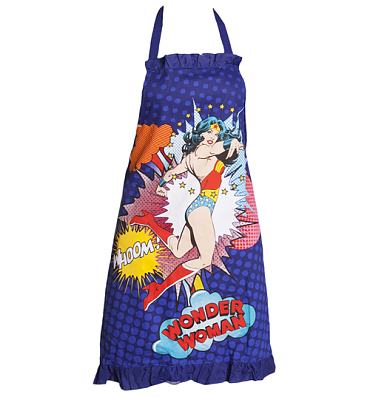 Retro Wonder Woman Apron With Frill