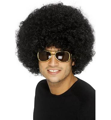 Seventies Funky Black Afro Wig
