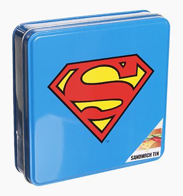 Superman Logo Sandwich Tin