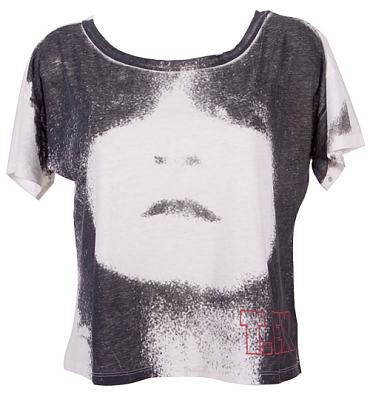 Ladies Cropped T-Rex Marc Bolan T-Shirt from Chaser LA