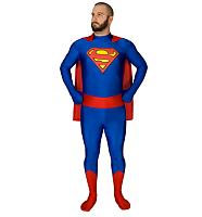 Unisex Full Body Superman Zentai Skin Suit