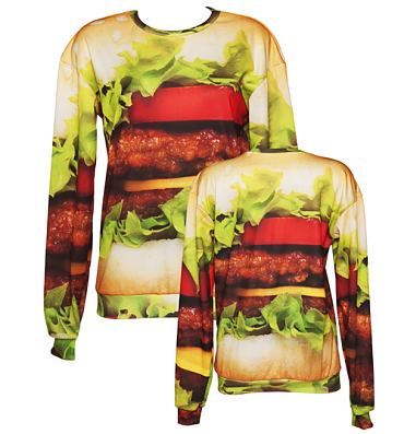 Unisex Tasty Burger Jumper from Mr Gugu & Miss Go